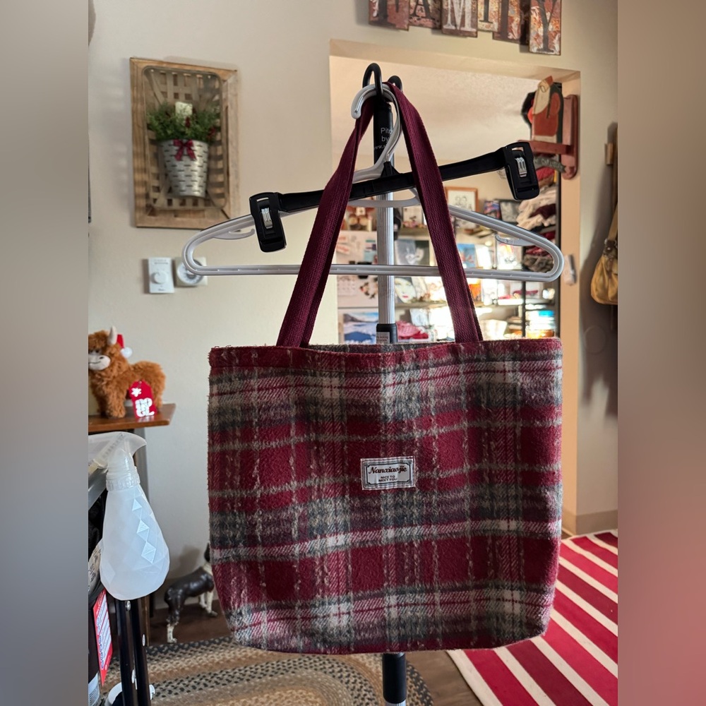 Plaid Red Tote/purse combo Bags